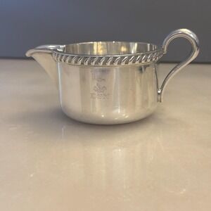 Vintage WWII 1942 Reed & Barton Silver Soldered 8oz Creamer #3000 U.S Navy USN